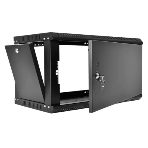 ЦМО Шкаф телекоммуникационный настенный разборный ЭКОНОМ 6U (600  650) дверь металл, цвет черный