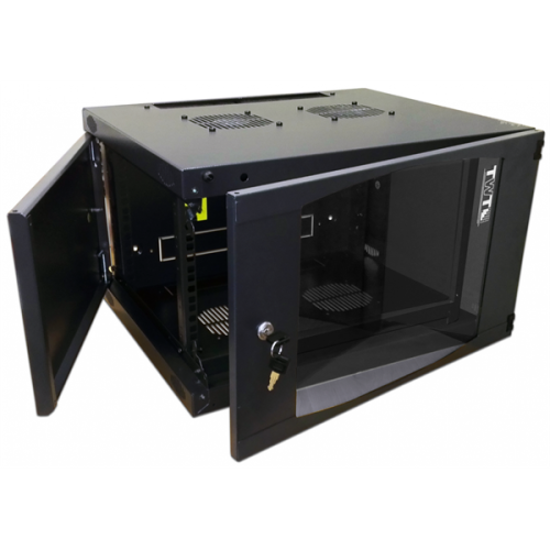 Шкаф настенный Next, 18U 550x600, стеклянная дверь, черный