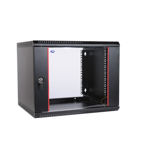 ЦМО Шкаф телекоммуникационный настенный разборный ЭКОНОМ 15U (600х350) дверь стекло, цвет черный