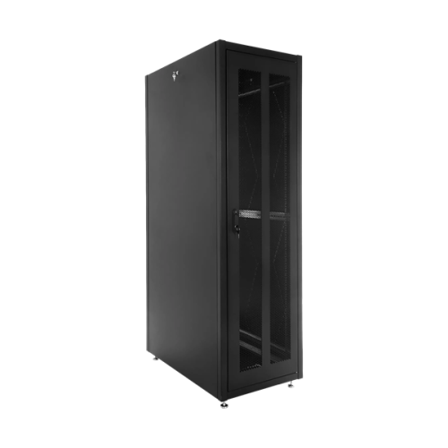 ЦМО Шкаф телекоммуникационный напольный ЭКОНОМ 48U (600х1000) дверь перфорированная 2 шт., цвет черный