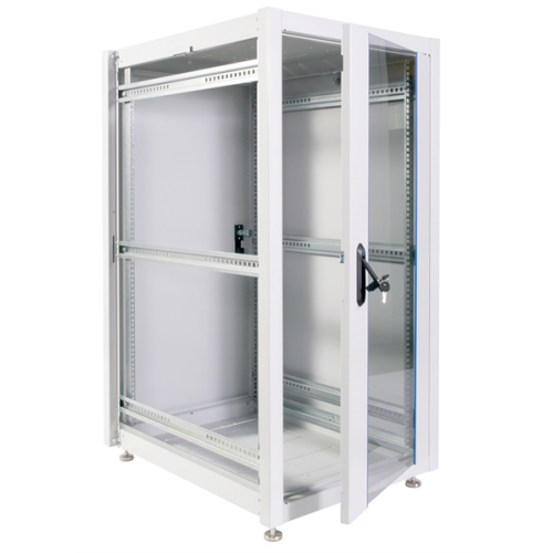 ЦМО Шкаф телекоммуникационный напольный ЭКОНОМ 24U (600х600) дверь стекло, дверь металл