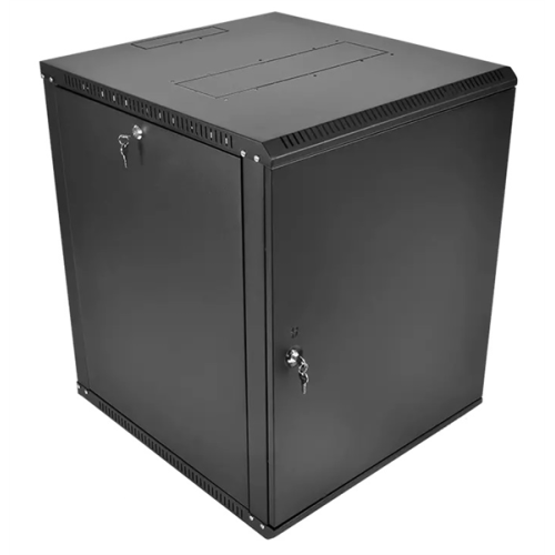 ЦМО Шкаф телекоммуникационный настенный разборный ЭКОНОМ 15U (600  350) дверь металл, цвет черный