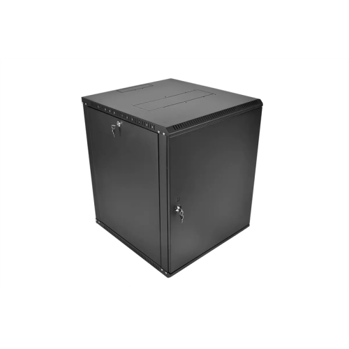 ЦМО Шкаф телекоммуникационный настенный разборный ЭКОНОМ 18U (600  350) дверь металл, цвет черный