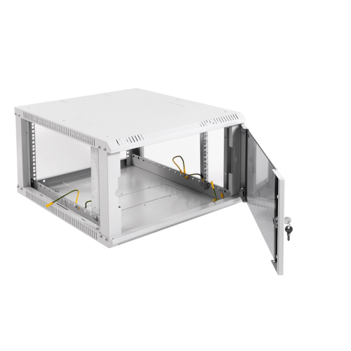 ЦМО Шкаф телекоммуникационный настенный разборный ЭКОНОМ 6U (600х520) дверь стекло