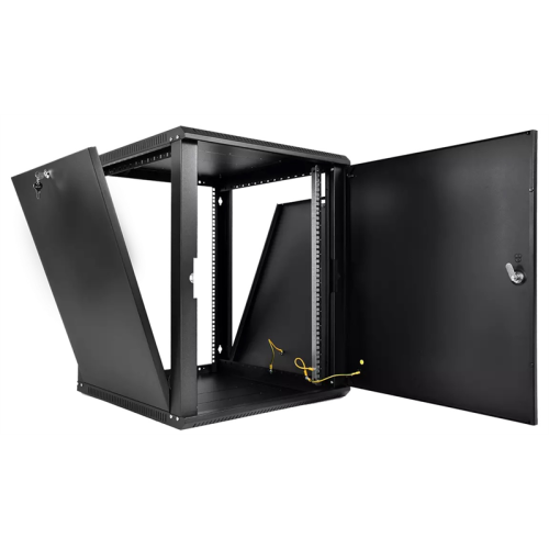 ЦМО Шкаф телекоммуникационный настенный разборный ЭКОНОМ 15U (600  350) дверь металл, цвет черный