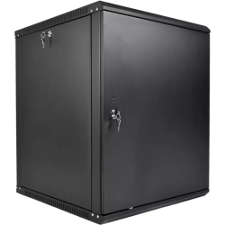 ЦМО Шкаф телекоммуникационный настенный разборный ЭКОНОМ 15U (600  520) дверь металл, цвет черный