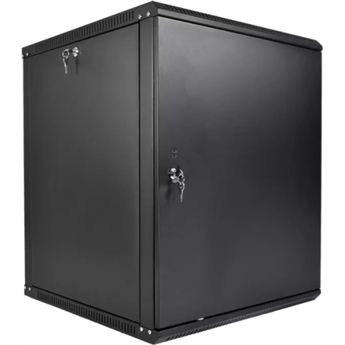 ЦМО Шкаф телекоммуникационный настенный разборный ЭКОНОМ 15U (600  520) дверь металл, цвет черный