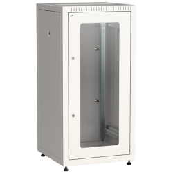 ITK Шкаф LINEA E 24U 600х600мм двери 2шт стек. и метал. сер.