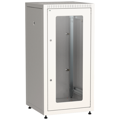 ITK Шкаф LINEA E 24U 600х600мм двери 2шт стек. и метал. сер.
