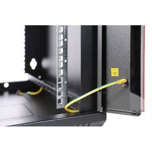 ЦМО Шкаф телекоммуникационный настенный разборный ЭКОНОМ 15U (600х350) дверь стекло, цвет черный