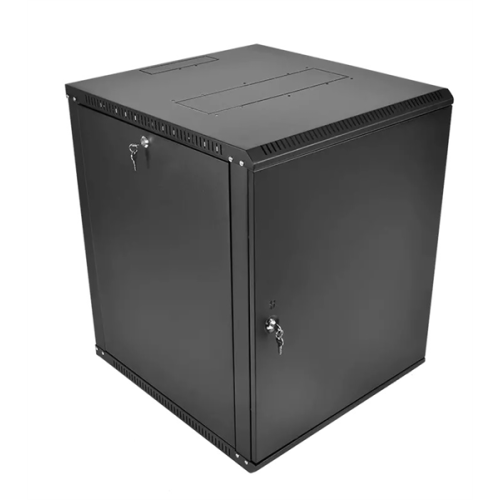 ЦМО Шкаф телекоммуникационный настенный разборный ЭКОНОМ 12U (600  520) дверь металл, цвет черный