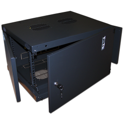 Шкаф настенный Next, 12U 550x600, металлическая дверь, черный