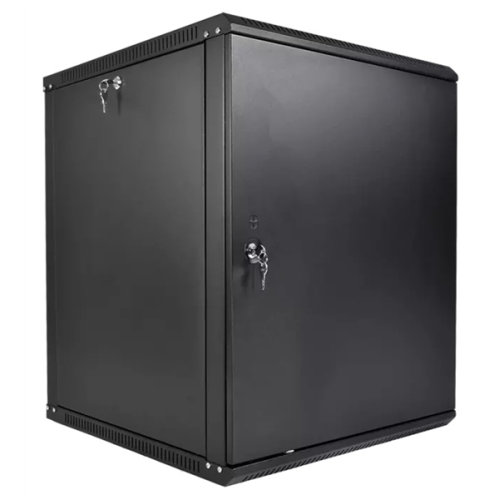 ЦМО Шкаф телекоммуникационный настенный разборный ЭКОНОМ 15U (600  350) дверь металл, цвет черный