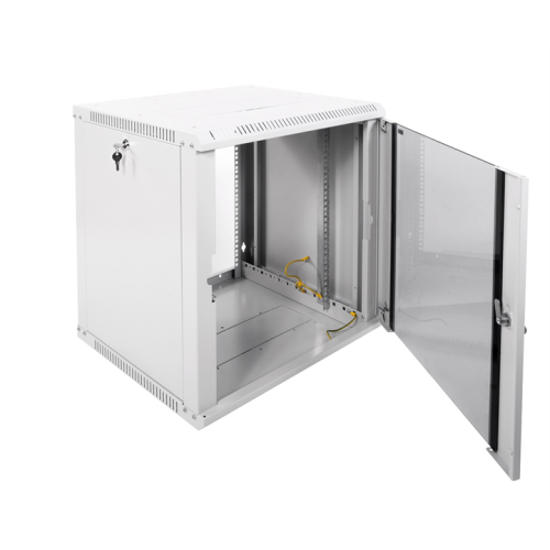 ЦМО Шкаф телекоммуникационный настенный разборный ЭКОНОМ 12U (600х520) дверь стекло