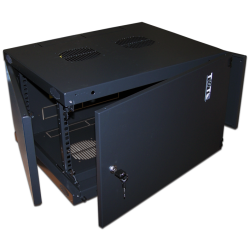 Шкаф настенный Next, 18U 550x450, металлическая дверь, черный