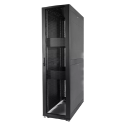 ЦМО Шкаф серверный ПРОФ напольный 42U (600х1000) дверь перф. 2 шт., черный, в сборе