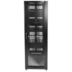 ЦМО Шкаф серверный ПРОФ напольный 42U (800x1200) дверь перфор. 2 шт., черный, в сборе