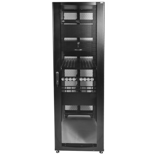 ЦМО Шкаф серверный ПРОФ напольный 42U (800x1200) дверь перфор. 2 шт., черный, в сборе