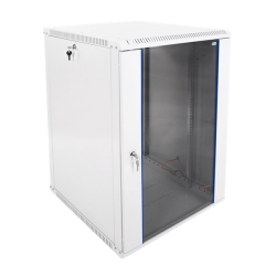 ЦМО Шкаф телекоммуникационный настенный разборный ЭКОНОМ 18U (600х650) дверь стекло, цвет черный