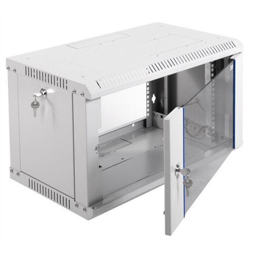 ЦМО Шкаф телекоммуникационный настенный разборный ЭКОНОМ 6U (600х350) дверь стекло