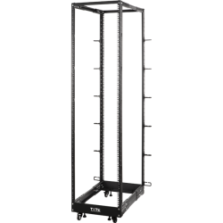 Стойка двухрамная облегченная 42U, с регулируемой глубиной (560-1020 мм), черная