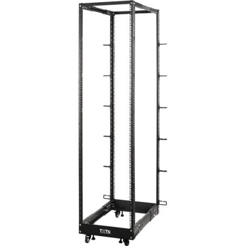 Стойка двухрамная облегченная 48U, с регулируемой глубиной (560-1020 мм), черная