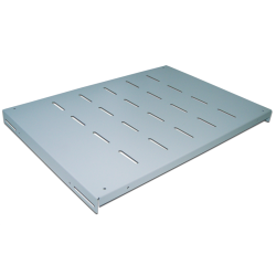 Полка для двухрамных стоек глубиной 600 мм, 4 точки, нагрузка - 80 кг, серая