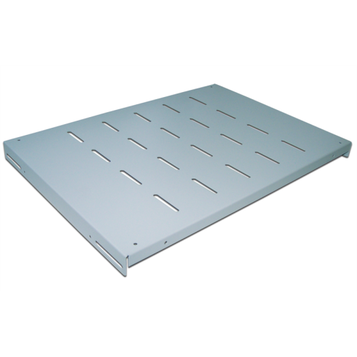 Полка для двухрамных стоек глубиной 600 мм, 4 точки, нагрузка - 80 кг, серая