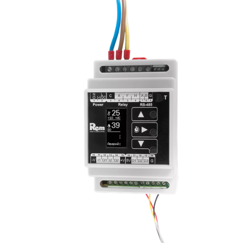 ЦМО Модуль управления микроклиматом цифровой, для установки на DIN-рейку, питание 230 VAC, с ЖК-дисплеем