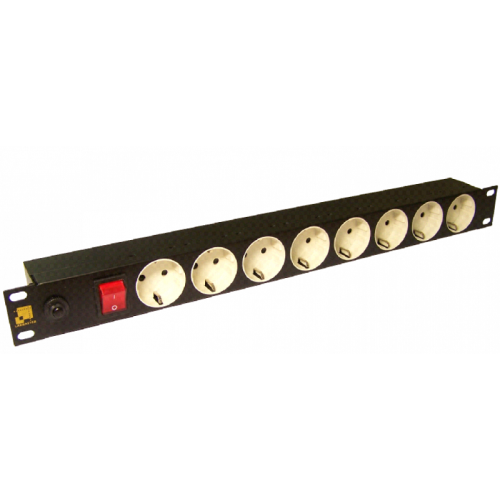 Блок розеток 8 шт. с заземлением, 19