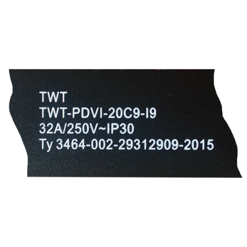 Блок розеток вертикальный, 1-фазный с автоматом, A/V-метр, 16A / 250V, 20xC19, шнур 3.0 м, разъем IEC309