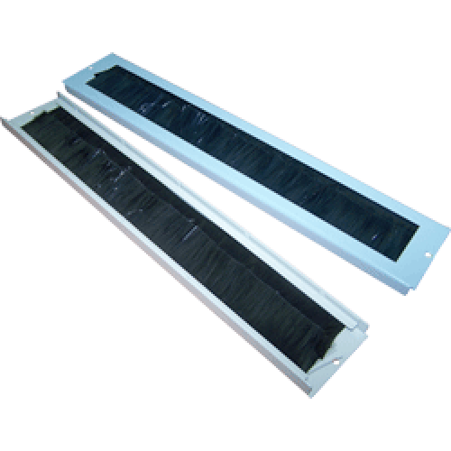 Щеточный кабельный ввод для настенных шкафов, серый