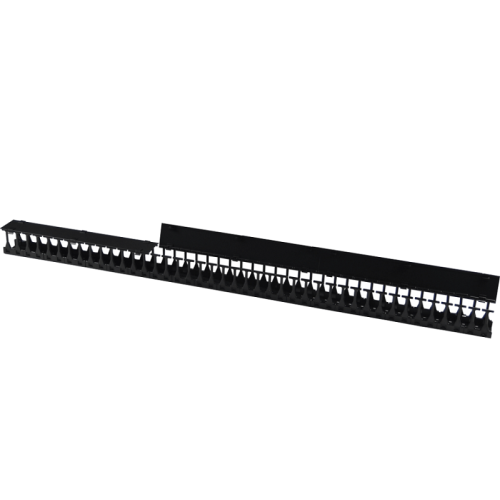 Вертикальный органайзер 42U с пластиковыми пальцами глубиной 149 мм, для шкафов LANMASTER DCS шириной 800 мм, 2 шт. в комплекте, черный