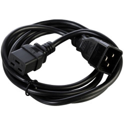 ЦМО Шнур (кабель) питания с заземлением IEC 60320 C19/IEC 60320 C20, 16А/250В (3x1,5), длина 3 м.