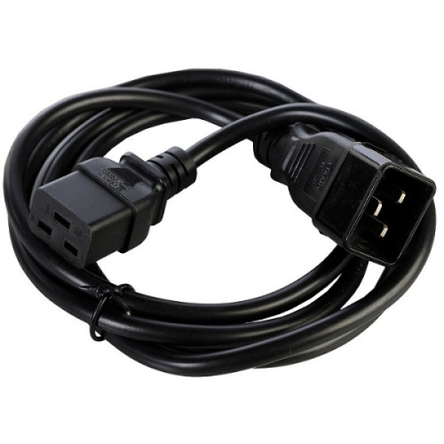 ЦМО Шнур (кабель) питания с заземлением IEC 60320 C19/IEC 60320 C20, 16А/250В (3x1,5), длина 3 м.