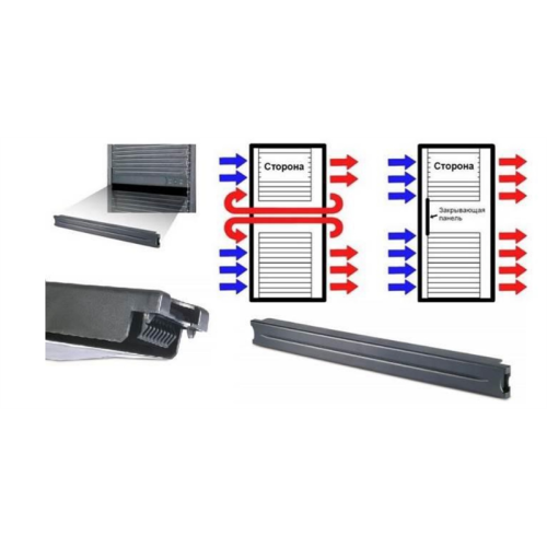 Пластиковая заглушка Systeme Electric, серия Excelente, 1U , 19