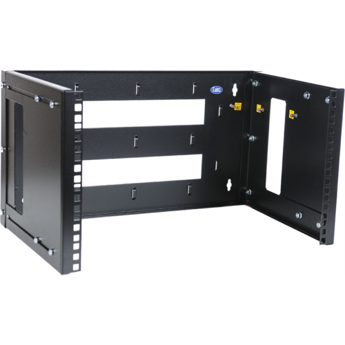 ЦМО Кронштейн телекоммуникационный настенный 3U, регулируемая глубина 300-450 мм, цвет черный