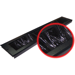 Щеточный кабельный ввод для напольных шкафов Business, черный