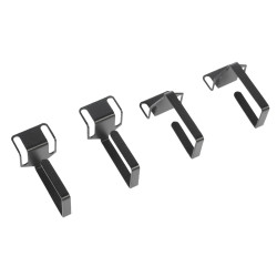 ЦМО Органайзер кабельный одинарный изгонутый, цвет черный