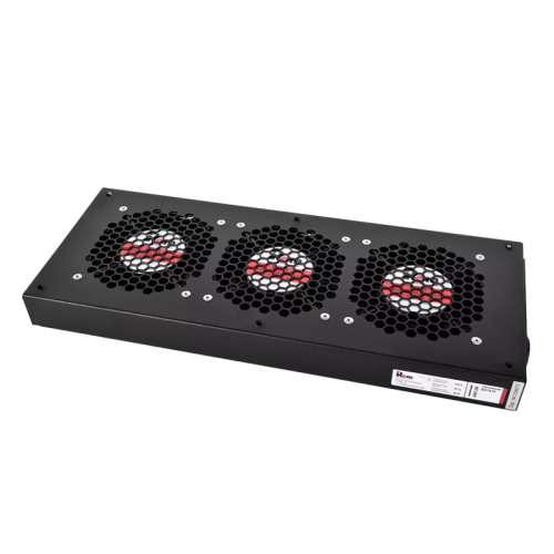 ЦМО Модуль вентиляторный, 3 вентилятора, колодка, цвет черный