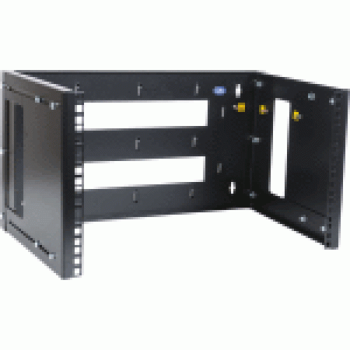 ЦМО Кронштейн телекоммуникационный настенный 9U, регулируемая глубина 300-450 мм, цвет черный