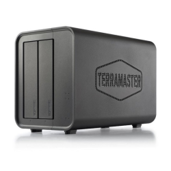 TerraMaster F2-212 tower NAS QC 1,7Ghz ARM/1Gb/JBOD,RAID0,1,TRAID/up to 2 HS SATA(3,5' or 2,5')/1xUSB3.0/1xUSB2.0/1xGbE RJ-45/iSCSI/1xPS/1YW (repl F2-211)