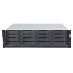 Infortrend EonStor GS 3000 Gen3 3U/16bay Dual controller, 4x12Gb/s SAS, 4x25GbE(SFP28)+4xhost board, 4x4GB, 2x(PSU+Fan), 2x(SuperCap.+Flash), 16xbay and 1xRMkit (GS 3016R3-D)