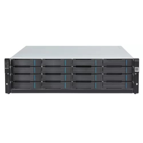 Infortrend EonStor GS 3000 Gen3 3U/16bay Dual controller, 4x12Gb/s SAS, 4x25GbE(SFP28)+4xhost board, 4x4GB, 2x(PSU+Fan), 2x(SuperCap.+Flash), 16xbay and 1xRMkit (GS 3016R3-D)