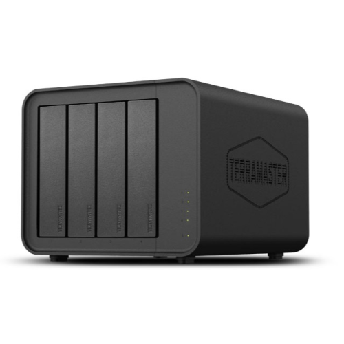 TerraMaster F4-424 tower NAS QC 3,4Ghz/8Gb(32)/TRAID,JBOD,RAID0,1,10,5,6/up to 4 HDD SATA(3,5' or 2,5')/2xM.2 2280 NVMe/2xUSB3.2/HDMI/2x2,5GbE RJ-45/iSCSI/1xPS/1YW