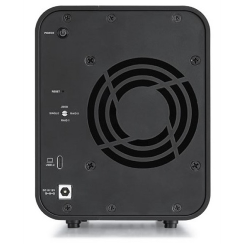 TerraMaster D2-320 DAS tower/JBOD,RAID0,1/up to 2 SATA(3,5' or 2,5')/1xUSB3.1 Type-C gen2/1xPS/1YW