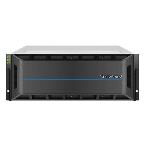 Infortrend EonStor GS 2000 4U/24bay Dual controller, 2x12Gb/s SAS,8x1G iSCSI,4x host board,4x4GB RAM,2x(PSU+FAN),2x(SuperCap+Flash),24xSAS SFF/LFF,1xRail kit(GS 2024RTCF-D)