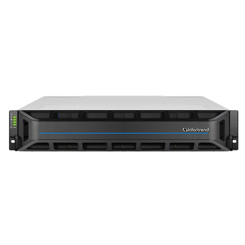 Infortrend EonStor GS 3000 Gen3 2U/12bay Dual controller 4x12Gb/s SAS, 4x25GbE(SFP28)+4xhost board, 4x4GB,2x(PSU+Fan), 2x(SuperCap.+Flash), 12xbay and 1xRMkit (GS 3012R3-D)