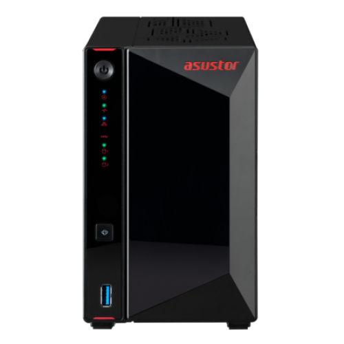 ASUSTOR AS5402T 2-Bay NAS/Media player/Intel Celeron N5105 2.0GHz up to 2.9GHz, 4GB SO-DIMM DDR4, noHDD(HDD,SSD),/2x 2,5Gb (LAN)/3xUSB3.2,HDMI; 90IX01R1-BW3S20