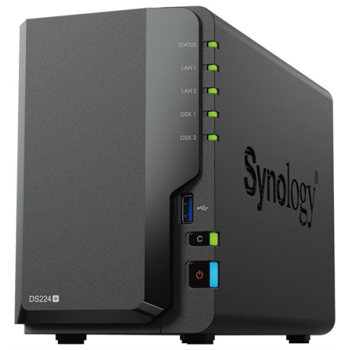 Synology DC2,0GhzCPU/2GB(upto6)/RAID0,1/up to 2HDDs SATA(3,5' 2,5')/2xUSB3.2/2GigEth/iSCSI/2xIPcam(up to 25)/1xPS /1YW (repl DS220+)